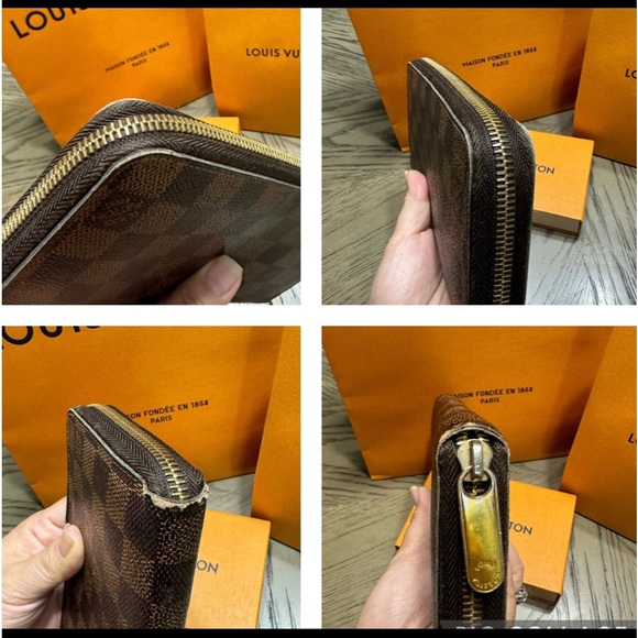 VTG Louis Vuitton Damier Zippy zip wallet - Picture 8 of 12